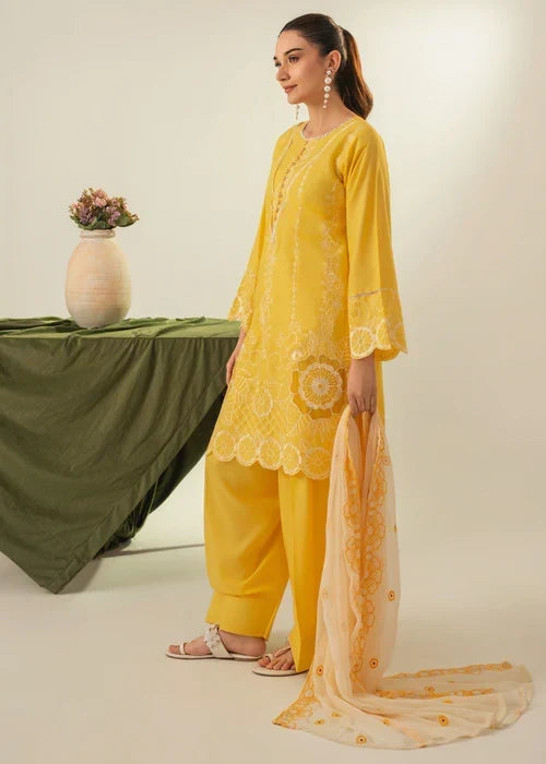 Soraya embroidered 3-piece festive suit by Tehzeeb Libas (view 3)