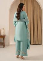 Zarnaab embroidered 3-piece festive suit by Tehzeeb Libas (view 8)