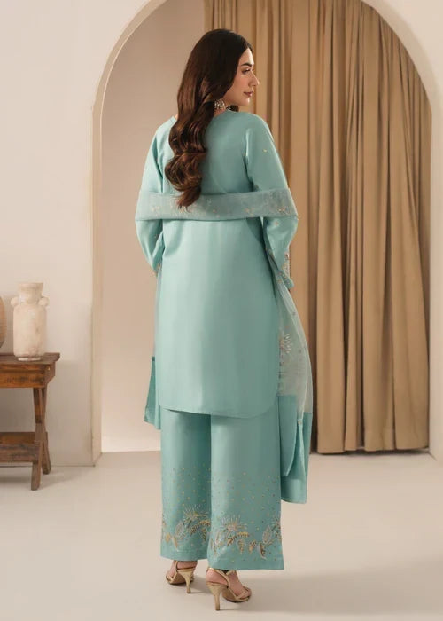 Zarnaab embroidered 3-piece festive suit by Tehzeeb Libas (view 8)