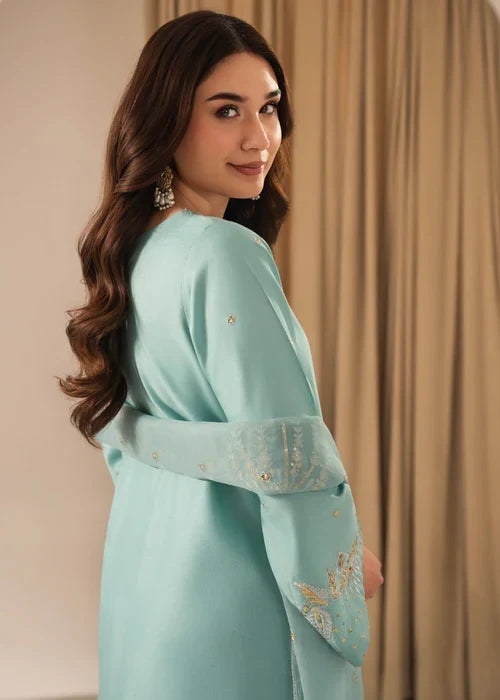 Zarnaab embroidered 3-piece festive suit by Tehzeeb Libas (view 7)
