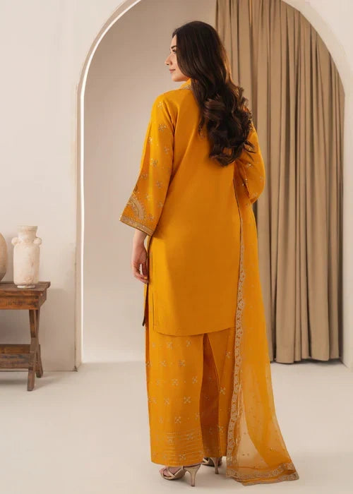 Sona embroidered 3-piece festive suit by Tehzeeb Libas (view 4)