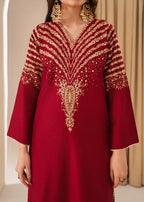 Peacock M embroidered 3-piece festive suit by Tehzeeb Libas (view 3)
