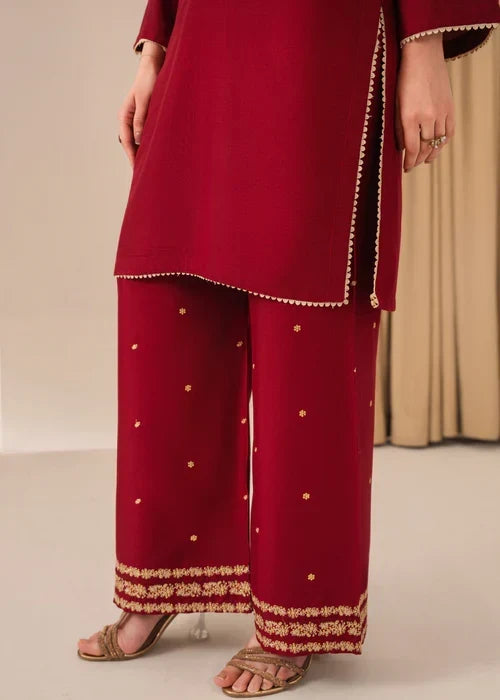 Peacock M embroidered 3-piece festive suit by Tehzeeb Libas (view 4)