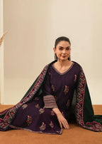 Roohi embroidered 3-piece festive suit by Tehzeeb Libas (view 7)