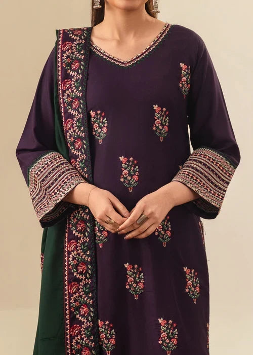 Roohi embroidered 3-piece festive suit by Tehzeeb Libas (view 3)