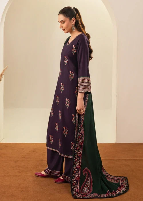 Roohi embroidered 3-piece festive suit by Tehzeeb Libas (view 5)