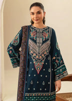 Sajjal embroidered 3-piece festive suit by Tehzeeb Libas (view 2)