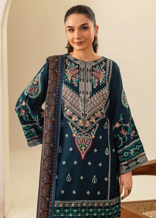 Sajjal embroidered 3-piece festive suit by Tehzeeb Libas (view 2)