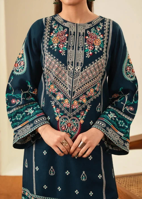 Sajjal embroidered 3-piece festive suit by Tehzeeb Libas (view 5)