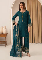 Safira embroidered 3-piece festive suit by Tehzeeb Libas (view 8)