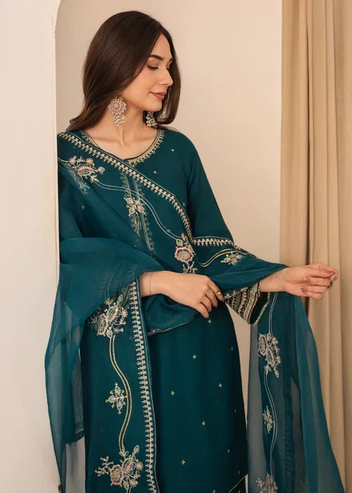 Safira embroidered 3-piece festive suit by Tehzeeb Libas (view 3)