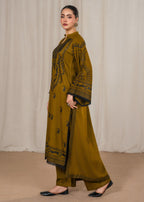 Zaitoon embroidered 3-piece festive suit by Tehzeeb Libas (view 3)