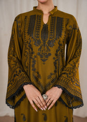 Zaitoon embroidered 3-piece festive suit by Tehzeeb Libas (view 6)