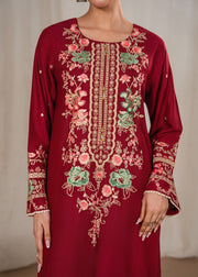 Aroha embroidered 3-piece festive suit by Tehzeeb Libas (view 4)