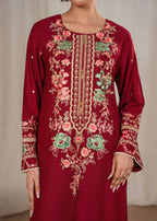 Aroha embroidered 3-piece festive suit by Tehzeeb Libas (view 4)