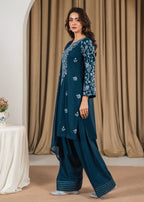 Fari embroidered 3-piece festive suit by Tehzeeb Libas (view 5)