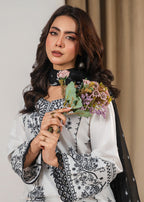 White Pearl stitched eastern suit by Tehzeeb Libas (view 7)
