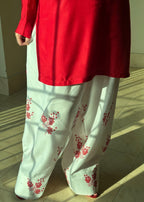 Red Rose stitched eastern suit by Tehzeeb Libas (view 2)