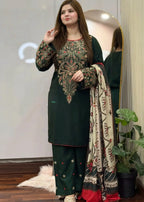 Dinaar embroidered 3-piece suit by Tehzeeb Libas (view 6)