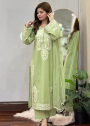 Sapphire embroidered 3-piece suit by Tehzeeb Libas (view 5)