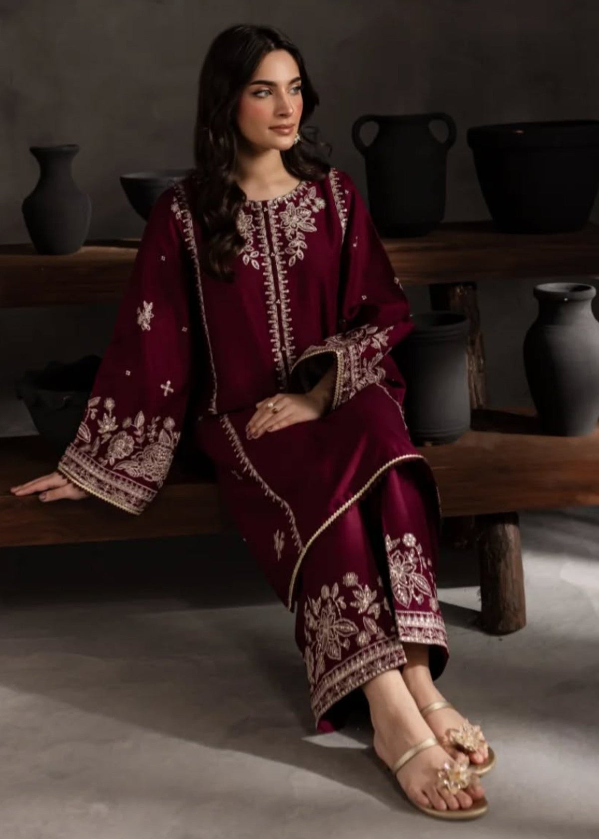 Chand embroidered 2-piece suit by Tehzeeb Libas