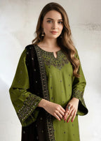 Mayal stitched eastern suit by Tehzeeb Libas (view 3)