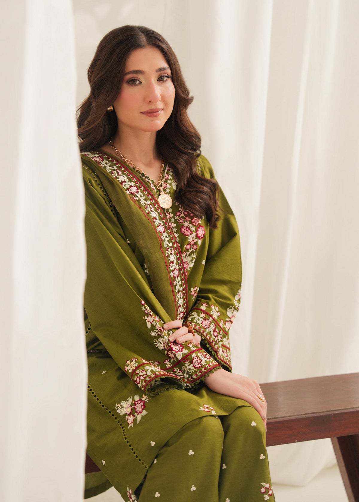 ANARKALI EMBROIDERED 3PC