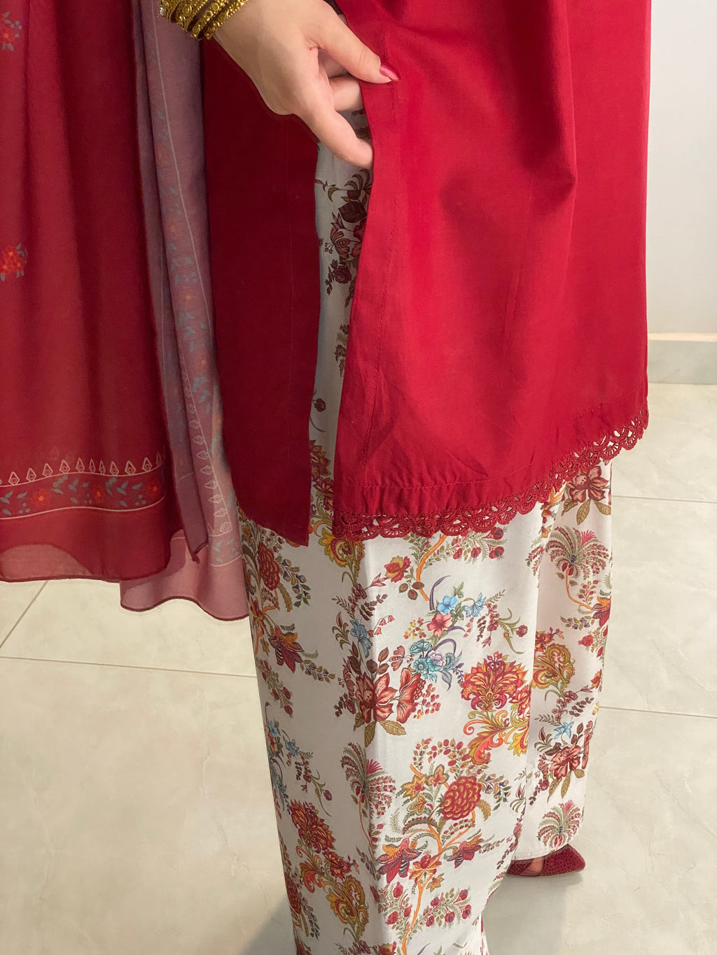 KESAR EMBROIDERED 3PC