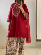 KESAR EMBROIDERED 3PC