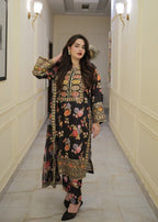 Chandni embroidered 3-piece festive suit by Tehzeeb Libas (view 2)