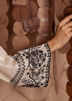 White Pearl embroidered 3-piece suit by Tehzeeb Libas (view 3)