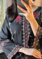 Multi Black stitched eastern suit by Tehzeeb Libas (view 3)