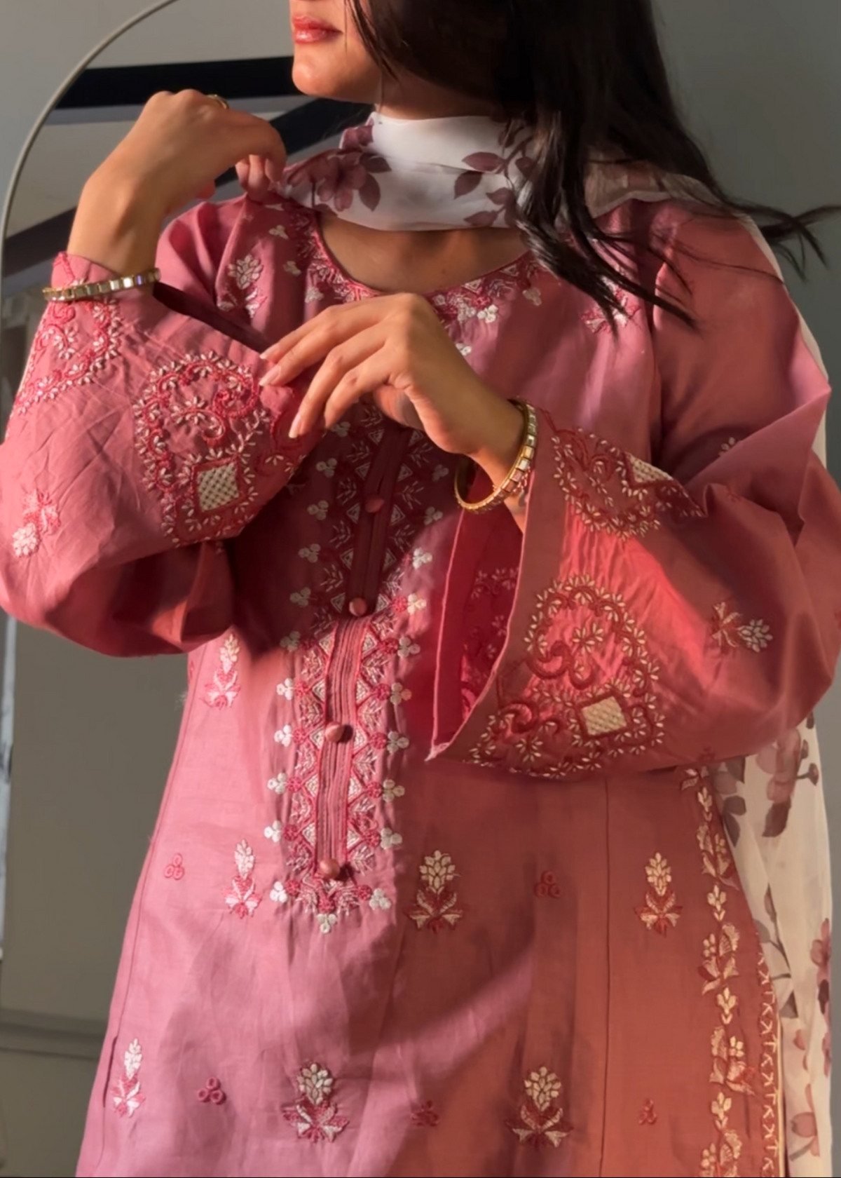 Urge embroidered 3-piece suit by Tehzeeb Libas (view 2)