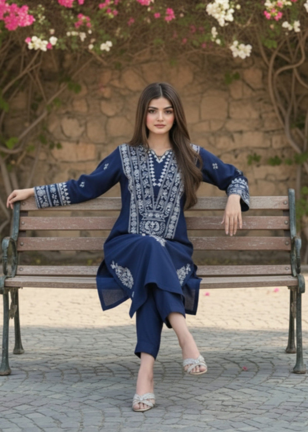 Desal embroidered 2-piece suit by Tehzeeb Libas (view 2)