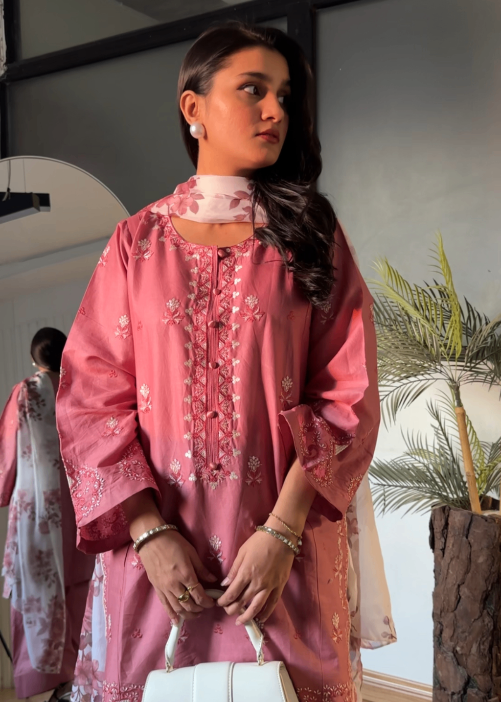 Urge embroidered 3-piece suit by Tehzeeb Libas (view 3)