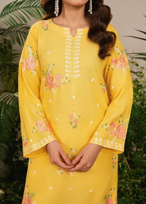 Yellow Sunflower 3-piece suit by Tehzeeb Libas (view 5)