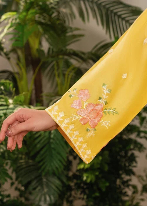 Yellow Sunflower 3-piece suit by Tehzeeb Libas (view 7)