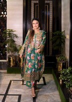 Ojal embroidered festive suit by Tehzeeb Libas
