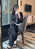 Multi Black stitched eastern suit by Tehzeeb Libas (view 2)