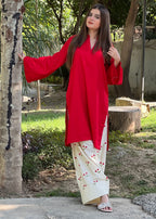 Lal Pari embroidered 2-piece suit by Tehzeeb Libas (view 6)